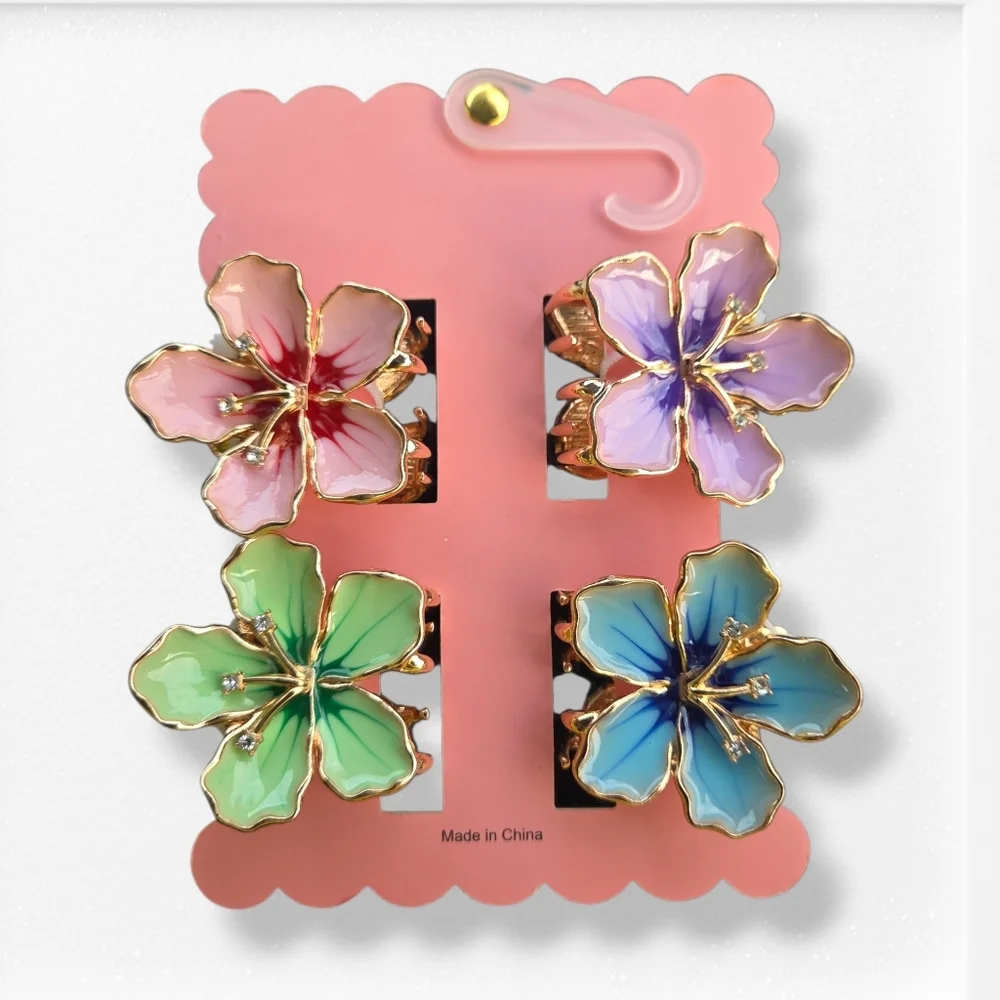 Sunday State Floral Hair Clips Set